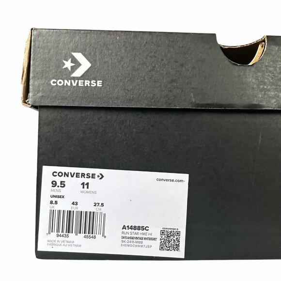 ⭐CONVERSE Run Star Hike Hi Platform Rose Cross Stitch Sz 9.5 Men's Shoes A14885C - Picture 7 of 10